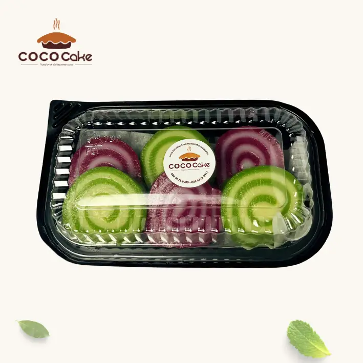 Hình ảnh Da lợn cuộn 2 vị hộp 6 khoanh