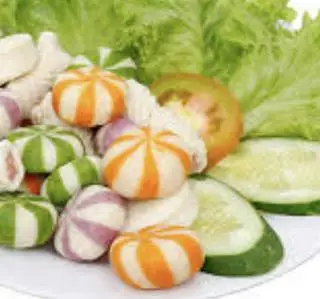 Hình ảnh Viên thả lẩu mix (bánh bao mix) - 3 viên