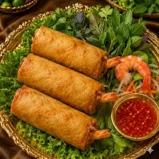 Hình ảnh chả giò nhân tôm thịt thêm