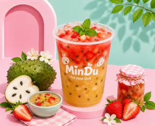 Hình ảnh Trà mãng cầu dâu tây