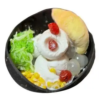 Kem dừa đặc biệt sầu riêng - 105.000 ₫ tại Kem Dừa Siam, Pizza & Ăn Vặt - 24 Đường Số 75