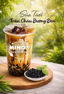 Hình ảnh Sữa Tươi Trân Châu Đường Đen