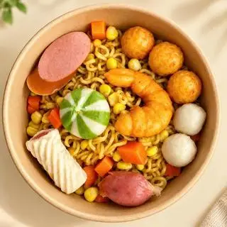 Hình ảnh Combo mì thập cẩm 2 gói +1 coca