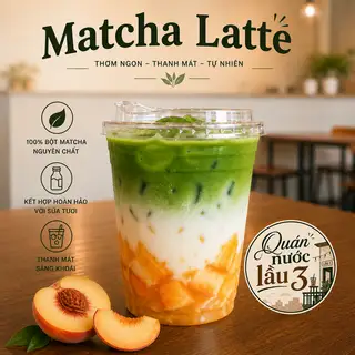 Hình ảnh Matcha Latte Đào