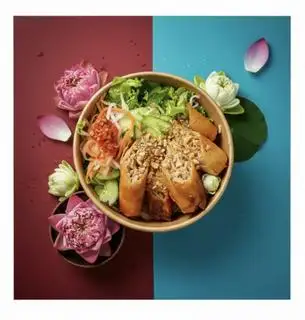 Hình ảnh CB1: Bún Chả Giò  + 1 Sâm Hoa Cúc C2