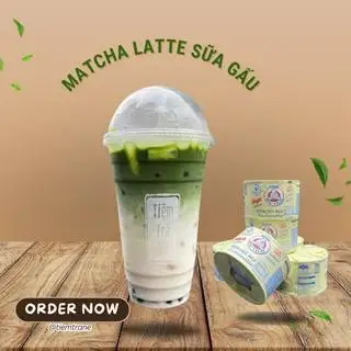 Hình ảnh Matcha Latte Sữa Gấu size L