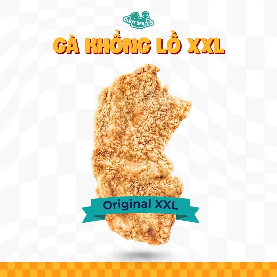 Gà Rán Khổng Lồ Hotspace XXL Bột Đài  - 79.000 ₫ tại Hot Space Chicken - Gà Rán Khổng Lồ - Nguyễn Thượng Hiền