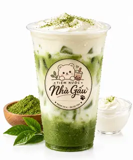 Hình ảnh Matcha Latte Kem Muối - 500ml