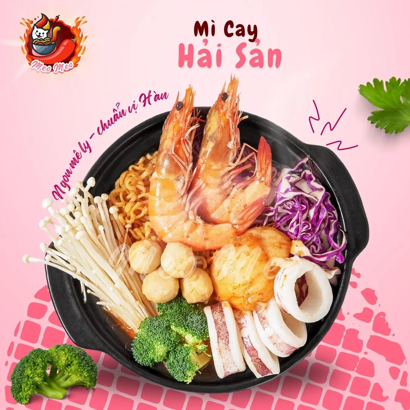 Mì cay Hải Sản - 68.000 ₫ tại Mì Cay Meo Meo - Tam Hà