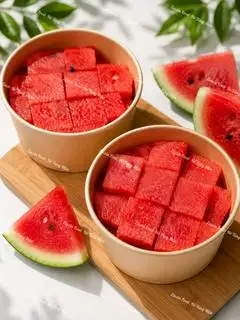 Hình ảnh Dưa hấu cắt sẵn 