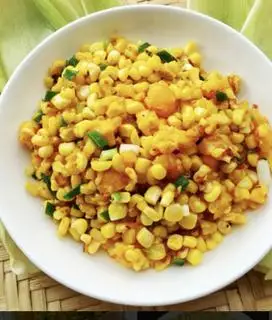 Hình ảnh bắp xào trứng cút 