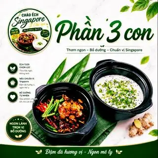 COMBO PHẦN CHÁO 3 CON ẾCH+ BÔNG CẢI VÀ ĐẬU BẮP 200G+LY TRÀ TẮC 1L - 165.000 ₫ tại Cháo Ếch Singrapore 3 Chị Em - Đường Số 6