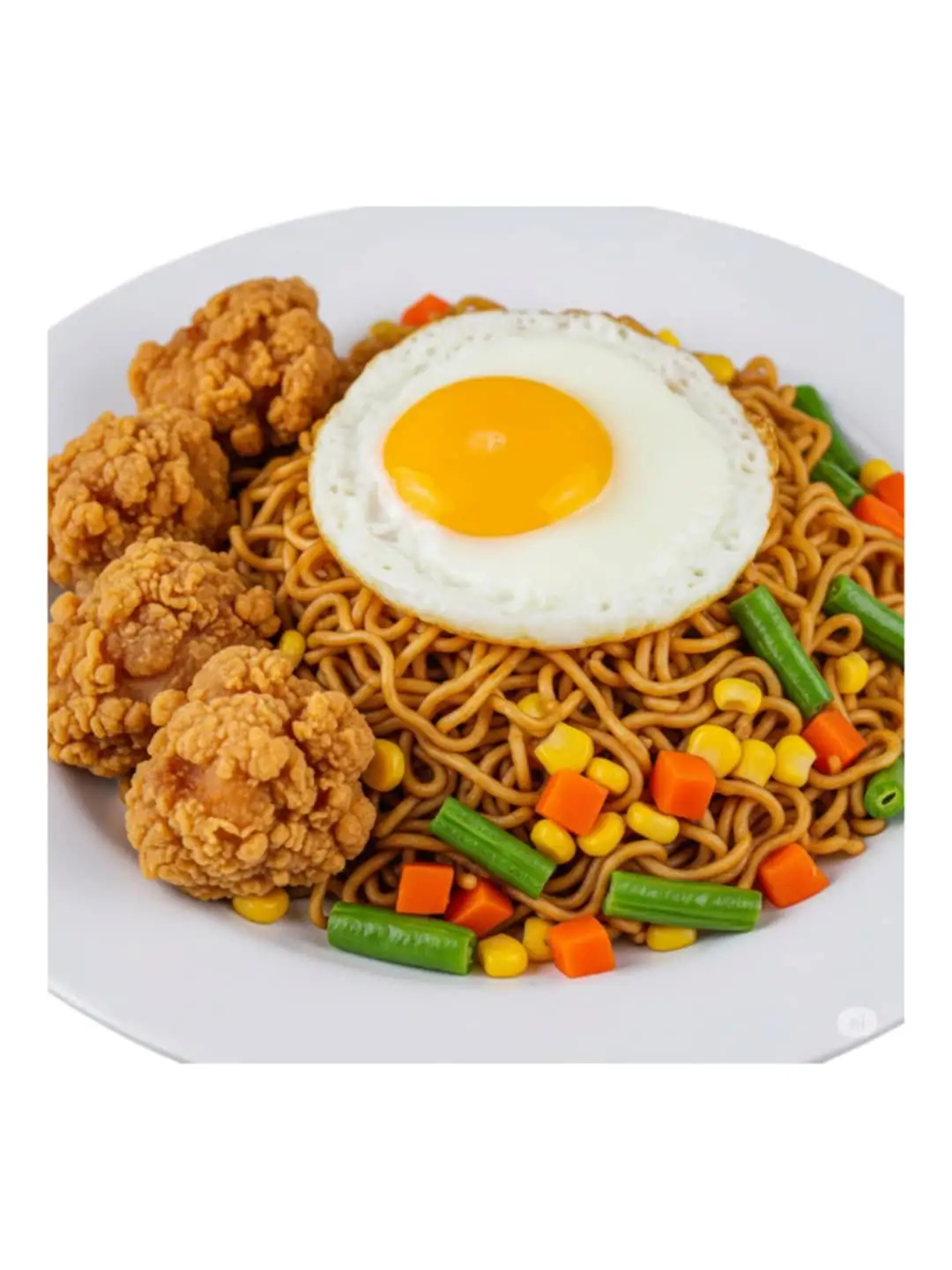 Mì Trộn Gà Rán + Trứng Chiên - 72.000 ₫ tại Mì Trộn Indomie Chang Chang - Vạn Kiếp