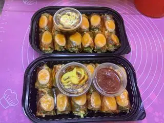Hình ảnh BÁNH TRÁNG CUỐN LÒNG ĐÀO CHẤM SỐT TẮC