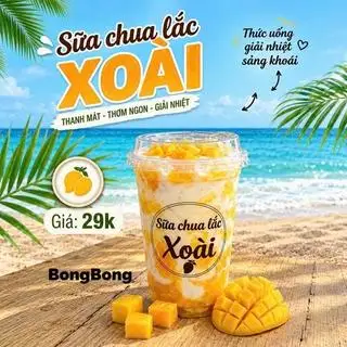 Hình ảnh Sữa chua đánh đá Xoài