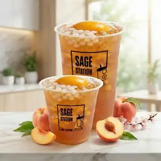 Trà đào siêu đào - 36.000 ₫ tại Sage Station - Trà Sữa, Cà Phê & Ăn Vặt - Bế Văn Cấm