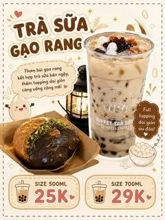 Hình ảnh gạo rang full topping (700ml)