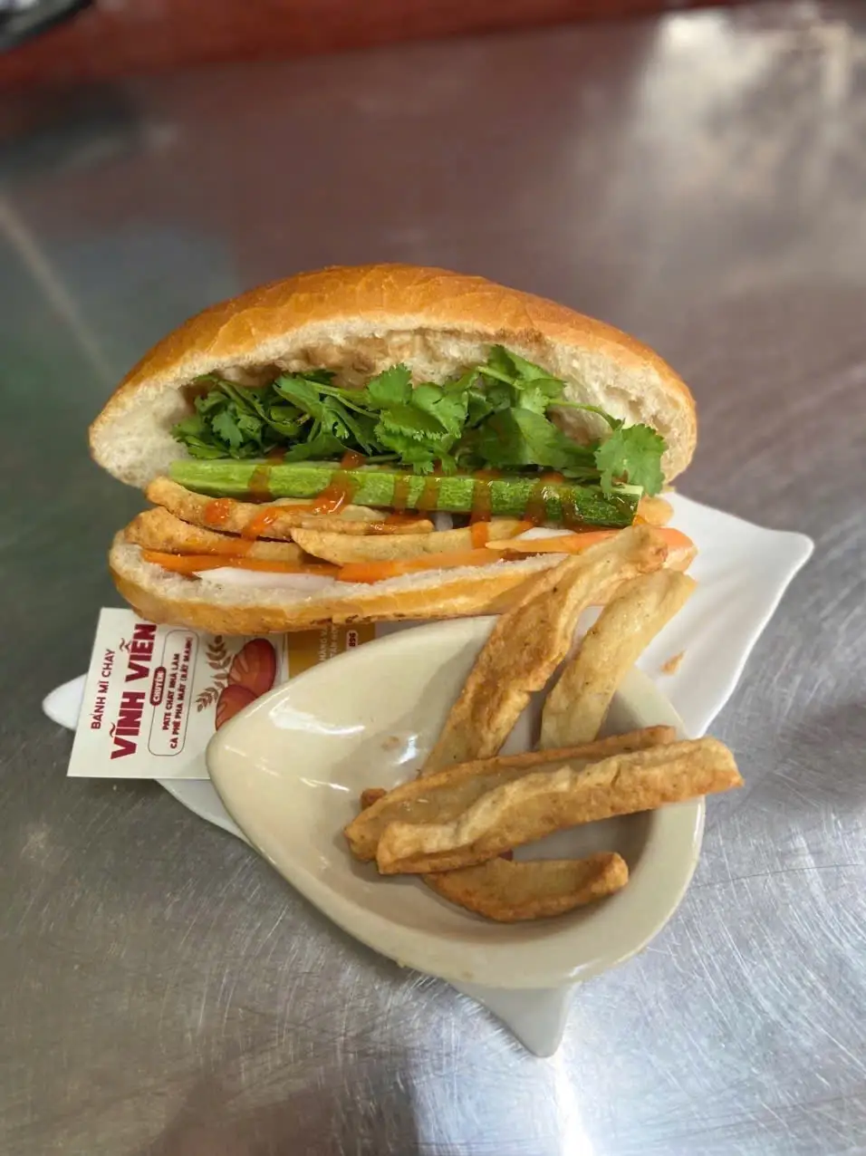 Bánh Mì Chả Cá Chay - 39.000 ₫ tại Bánh Mì Chay Vĩnh Viễn - Bánh Mì Pate Chay Gia Truyền - Vĩnh Viễn