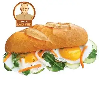 bánh mì ốp la 2 trứng Patê bơ chà bông - 38.000 ₫ tại Bánh Mì Lão Phù - Đường 38