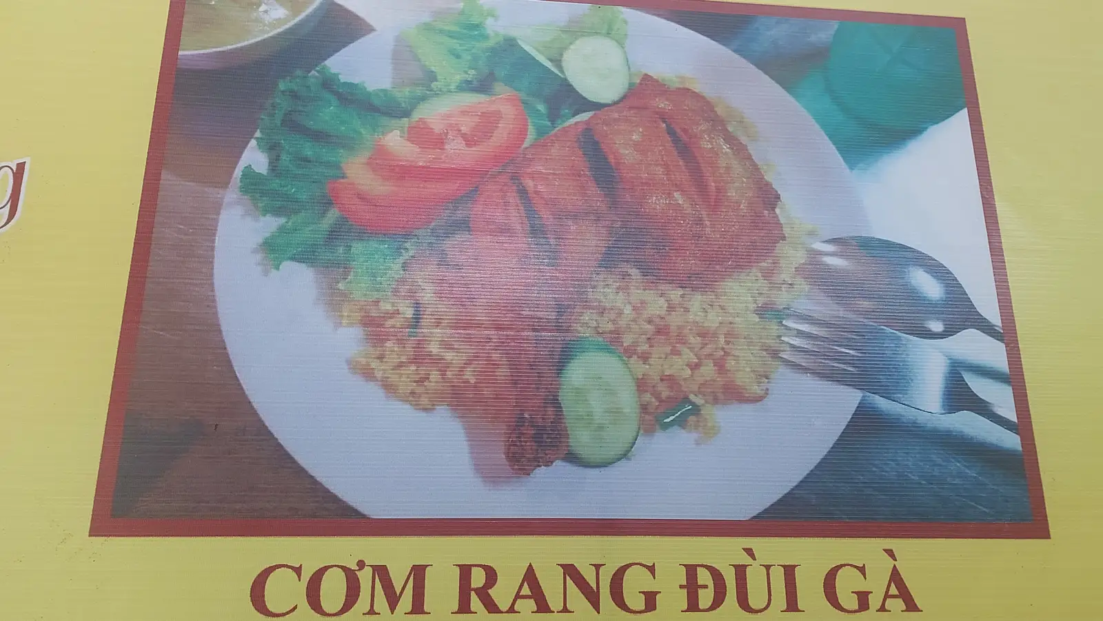Hình ảnh Cơm Rang Đùi Gà