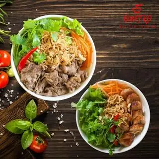 Hình ảnh Bún trộn gà xào