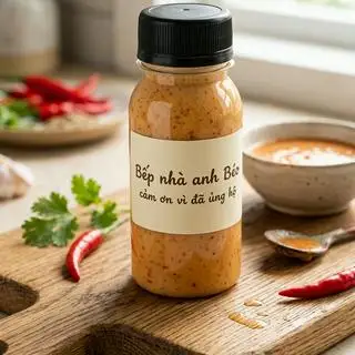 sốt chấm gà(chai) nhà làm  - 25.000 ₫ tại Gà Ủ Muối Bếp Nhà Anh Ba - Lê Đức Thọ