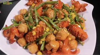 Hình ảnh Viên chiên mắm bơ tỏi (tặng 1 cốc trà tắc )