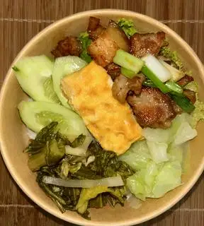 Hình ảnh Cơm trứng tráng hành
