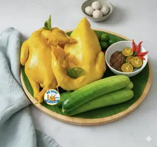 Gà Ủ Muối Hoa Tiêu Nguyên Con ( Không Chặt ) + Kèm 4 Hũ Sốt Chấm Muối Hoa Tiêu  - 226.000 ₫ tại Ăn Vặt & Cá Viên Chiên Đệ Nhất - Đoàn Văn Bơ