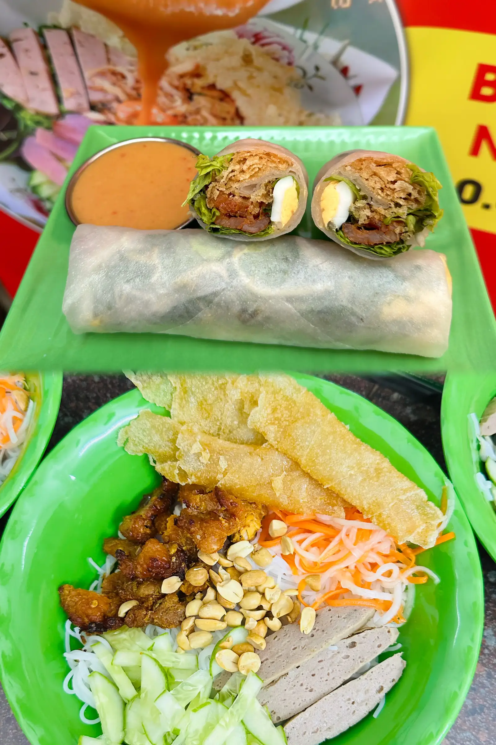Combo 1 bánh cuốn Tây Sơn - 1 bún thịt nướng - 62.000 ₫ tại Quỳnh Chi - Bánh Cuốn Tây Sơn Bình Định - Bình Giã