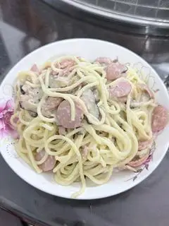 Hình ảnh Mỳ Ý sốt kem nấm