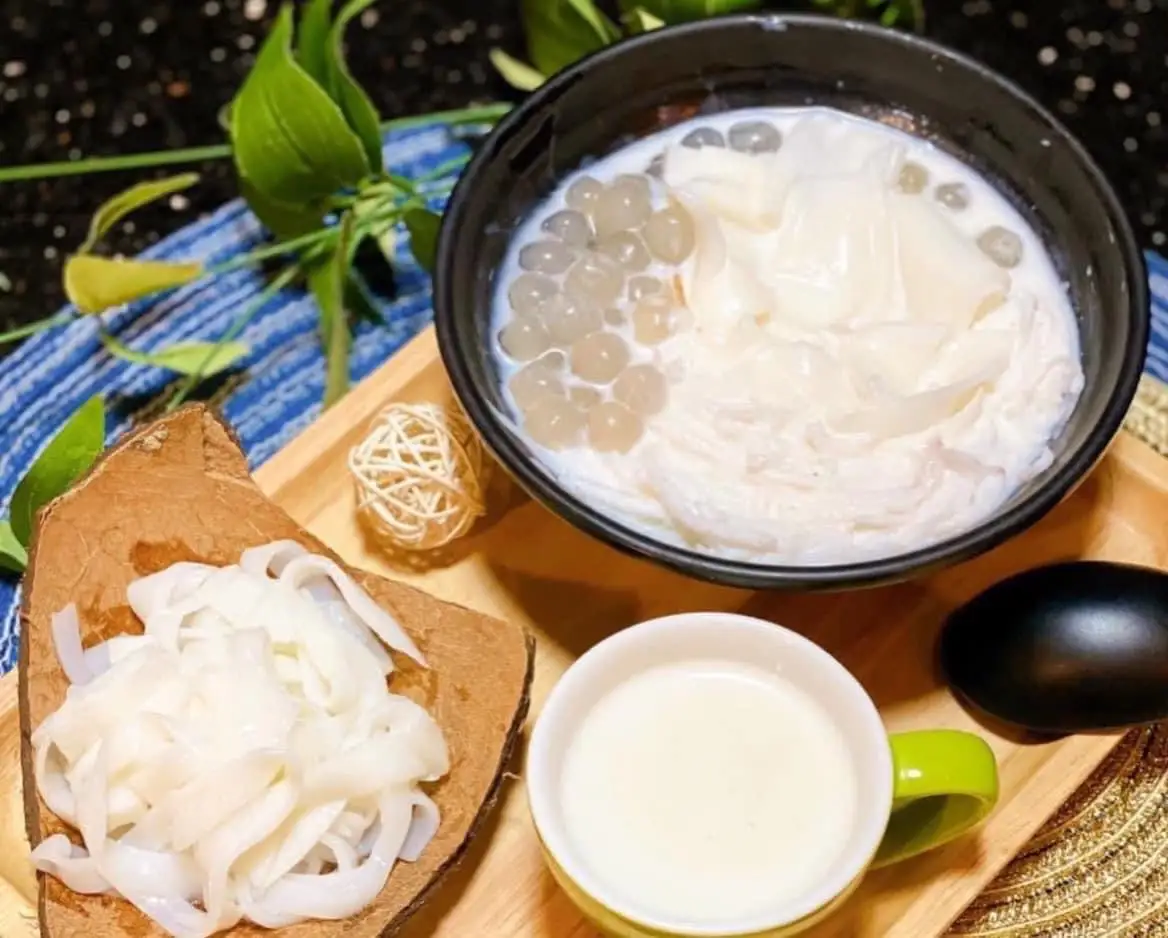 Dừa dằm sầu riêng - 40.000 ₫ tại G coffee - Chè Bưởi Hà Nội & Chè Dừa Dằm Hải Phòng - Chung Cư CitiAlto