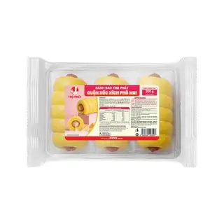 Hình ảnh Bánh Bao Cuộn Xúc Xích Phô Mai (gói 3 cái)
