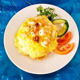 Cơm Chiên Tôm Phủ Trứng  - 62.000 ₫ tại Cơm Gà Xối Mỡ & Cơm Gà Mắm Tỏi - Phón Ký - Điện Biên Phủ