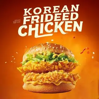 Hình ảnh Hamburger Hai Tầng Đùi Gà