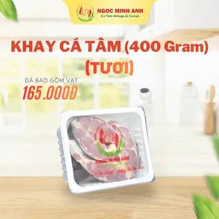 Hình ảnh [HỎA TỐC TP.HCM] Khay Cá Tầm Nga thịt trắng 400gr (đã sơ chế)