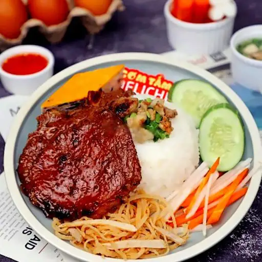 Bì sườn - 55.000 ₫ tại Cơm Tấm Long Xuyên - Nguyễn Đình Chính