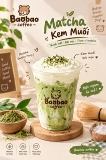 Hình ảnh Matcha kem muối