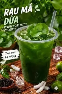 RAU MÁ DỪA  - 30.000 ₫ tại Cà Phê Và Ăn Vặt Cô Duyên - Rau Má & Chân Gà Sốt Thái - Hồng Bàng
