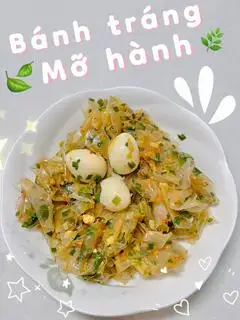 Bánh Tráng Phơi Sương Trộn Mỡ Hành - 27.000 ₫ tại Ăn Vặt Sài Gòn 1992 - Đặng Lộ
