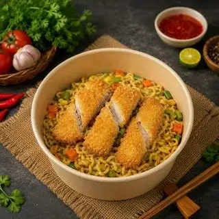 Hình ảnh Mì trộn 3 Nem Chua Rán