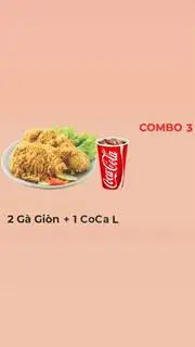Hình ảnh COMBO 3 (2 gà giòn - 1 coca)
