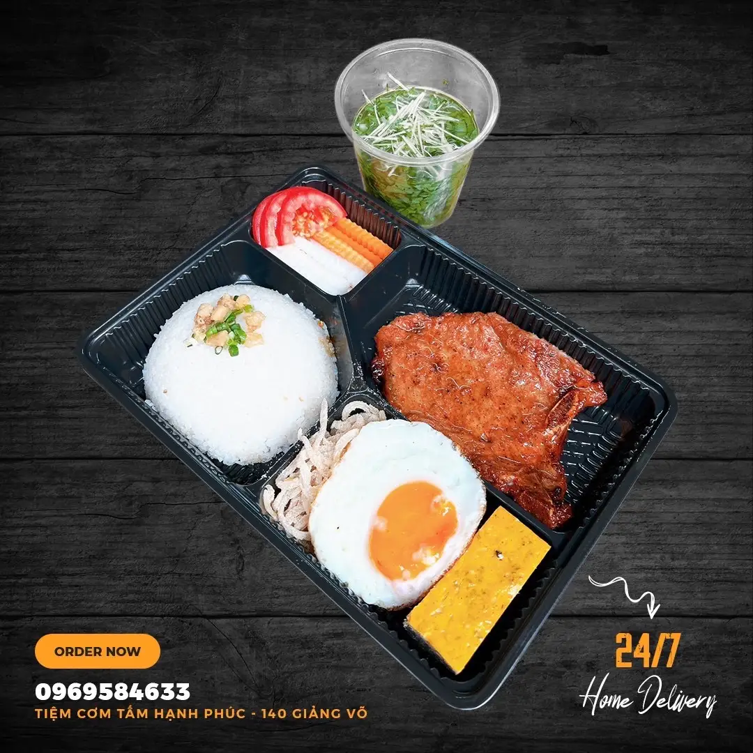 Hình ảnh Cơm Tấm Sườn Cotlet Nướng + Bì Chả Trứng