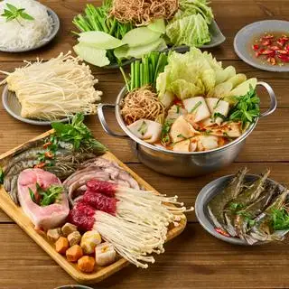 Combo Lẩu Thái Hải Sản + Tôm + Bò Mỹ + Nấm Kim Châm - 367.000 ₫ tại Lẩu Thái Cá Bớp Đệ Nhất - Nguyễn Văn Lạc