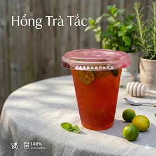 Hồng Trà Tắc ly khổng lồ 800 ml - 25.000 ₫ tại Nhà Màu Hồng - Nước Mía, Trà Tắc & Soda Bào - Đường Số 8