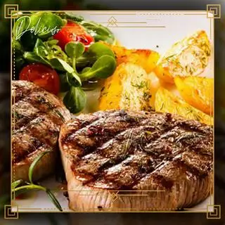 Bò Beef Steak Sốt nấm (tặng 1 coca) - 150.000 ₫ tại Delicioso - Tacos Fusion
