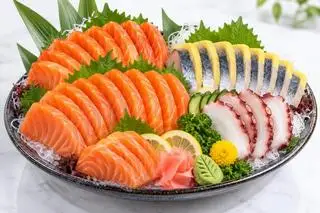 Hình ảnh SASHIMI MIX CÁ HỒI 20m+ CÁ TRÍCH 10m+ BẠCH TUỘC 5m