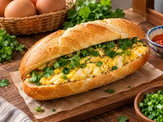 Hình ảnh bánh mì trứng