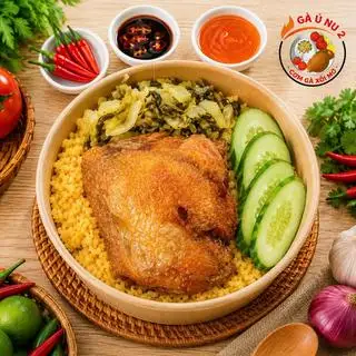 Hình ảnh Cơm gà xối mỡ MÁ ĐÙI