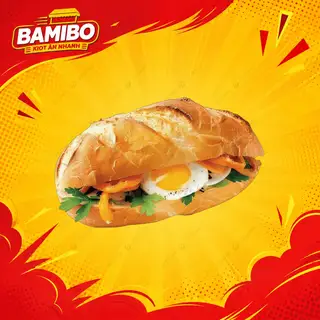 Bánh Mì Thịt Nướng + Trứng Ốp La - 50.000 ₫ tại Bánh Mì Thịt Nướng & Bún Thịt Nướng BamiBo - Nguyễn Văn Đậu
